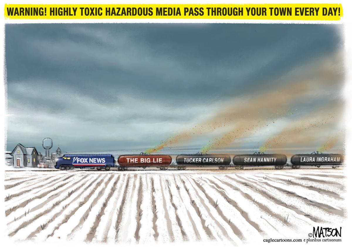 Cartoon: Fox toxic train