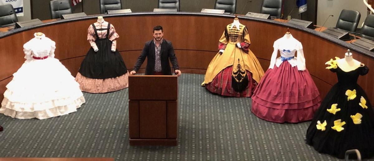 Designs On Display Recreations Of Civil War Gowns Showcased At Gone With The Wind 80th Anniversary Celebration News Tulsaworld Com Designs On Display Recreations Of Civil War Gowns Showcased At Gone With The Wind 80th Anniversary Celebration News Tulsaworld Com