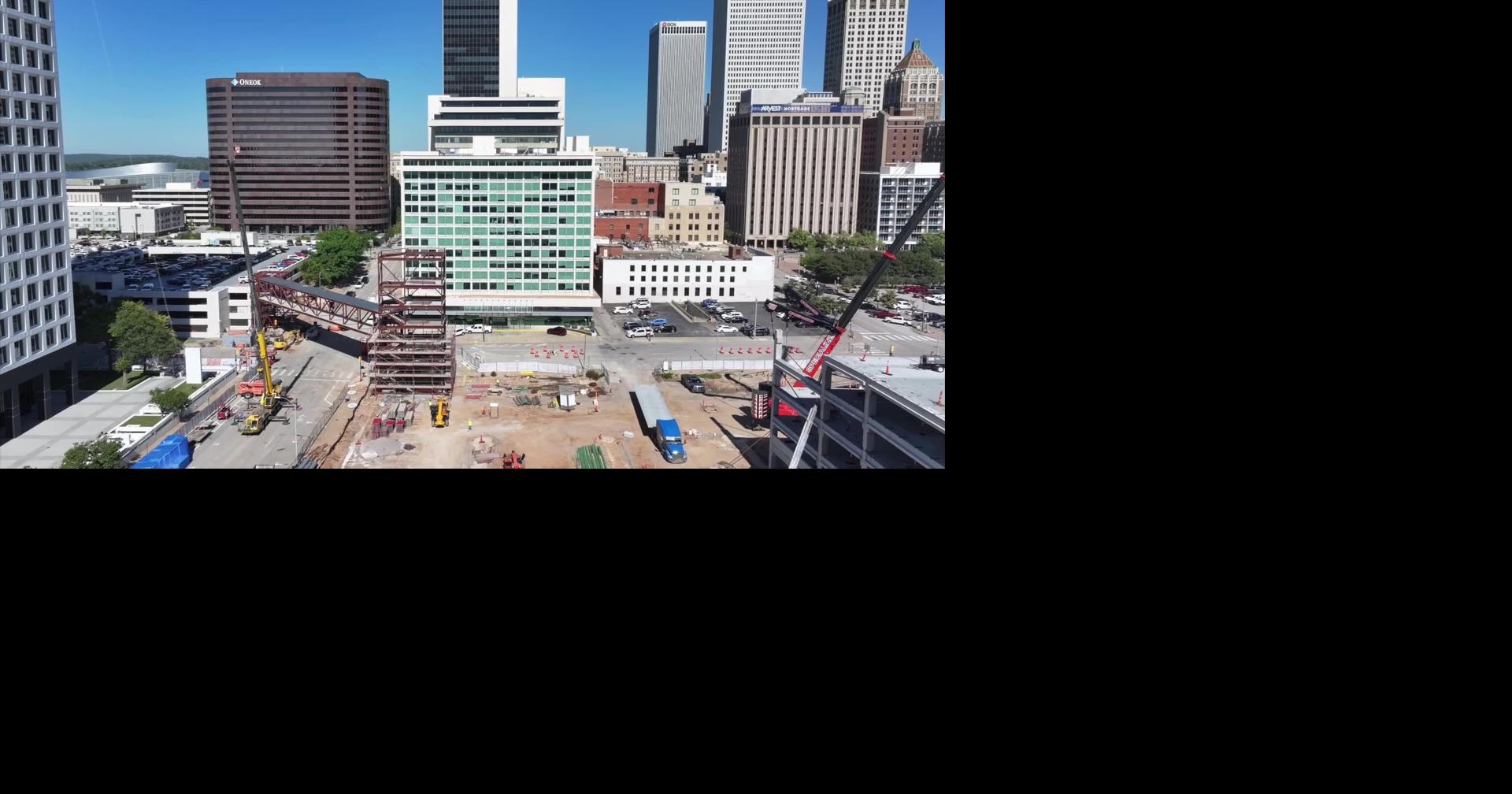 Video: ONG's Skybridge parking garage construction in Tulsa
