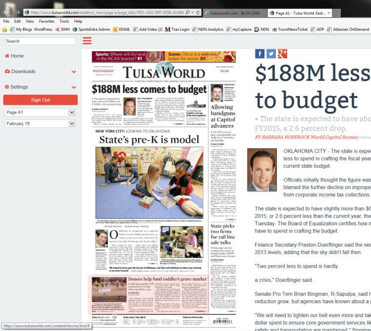 New Tulsa World E-edition Allows You To Download The Paper And Read ...