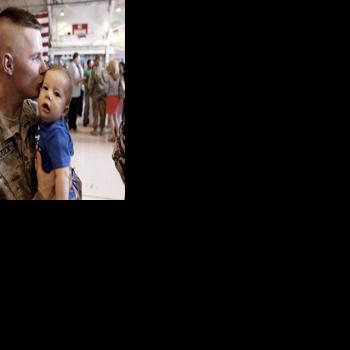 Families welcome returning soldiers from 120th Engineer Battalion