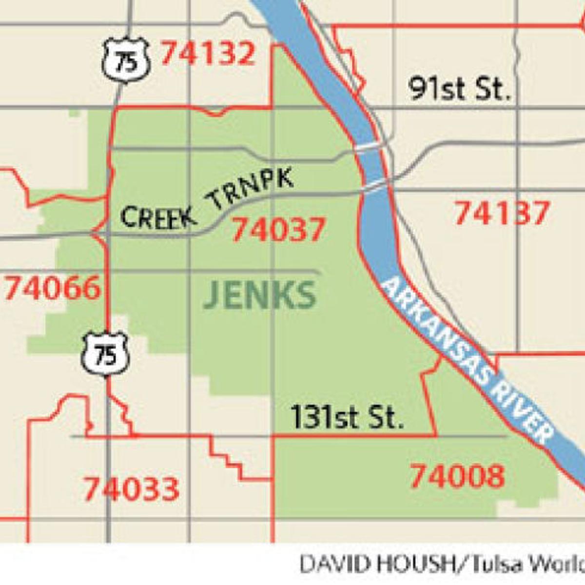 Jenks Zip Code Map Jenks seeks same ZIP code | Archive | tulsaworld.com Jenks Zip Code Map Jenks seeks same ZIP code | Archive | tulsaworld.com