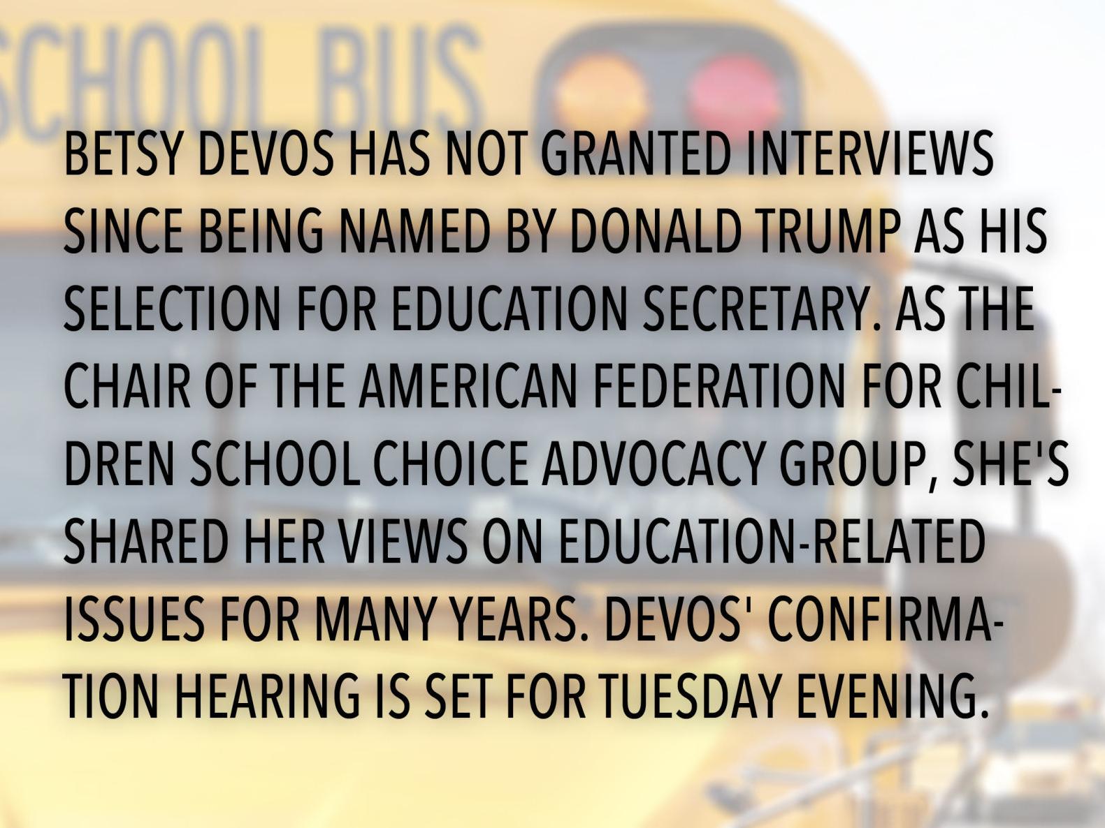 9 Quotes From Trump S Education Secretary Pick Betsy Devos Latest Headlines Tulsaworld Com