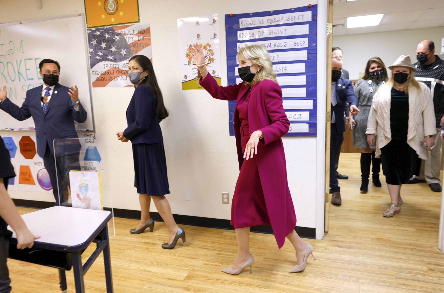 Jill Biden visits Cherokee immersion school to tout administration's support for language preservation