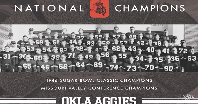 Oklahoma state 1945 national championship deals shirt