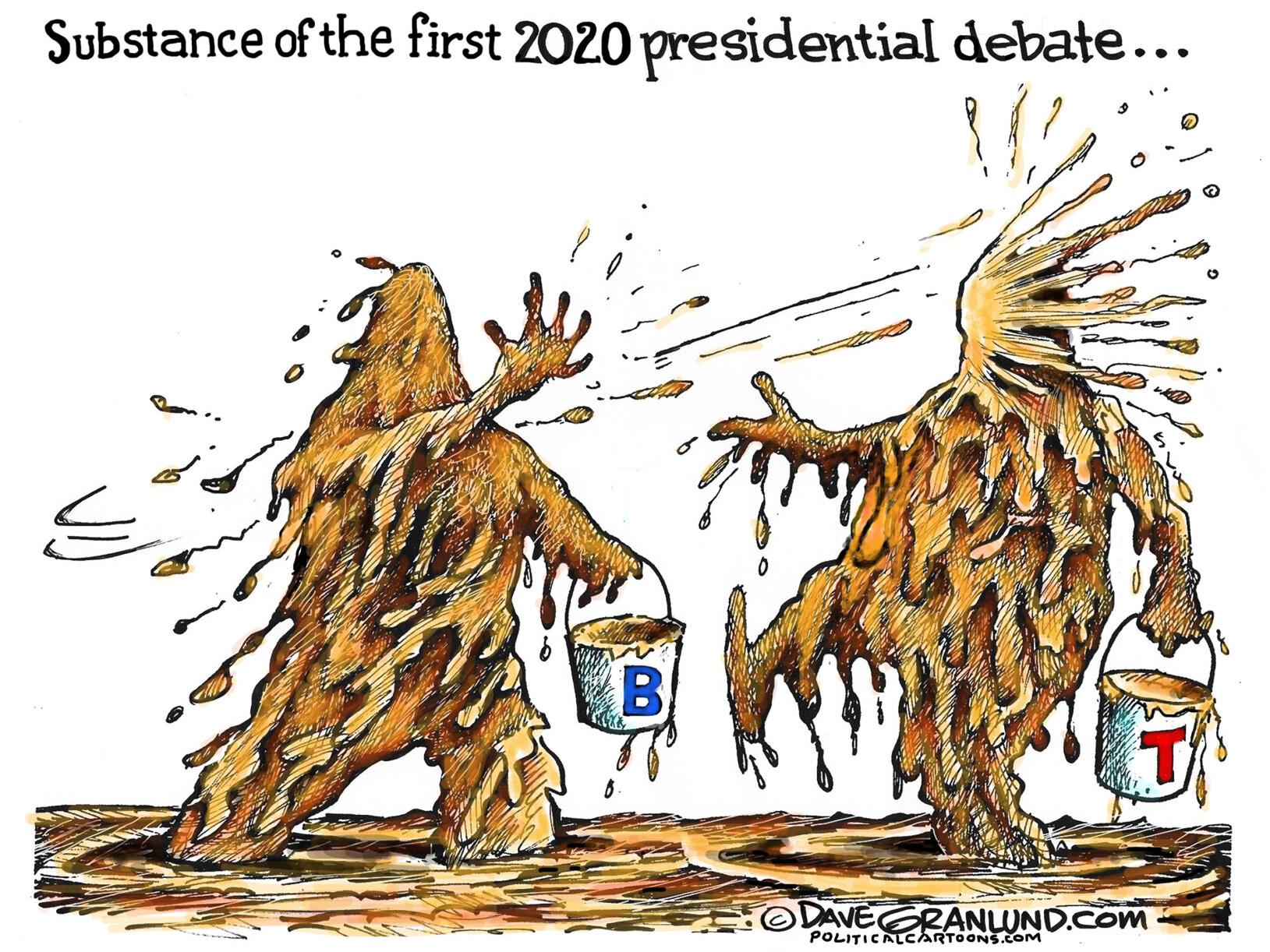 Syndicated Cartoon Biden Vs Trump Debate Substance Columnists Tulsaworld Com