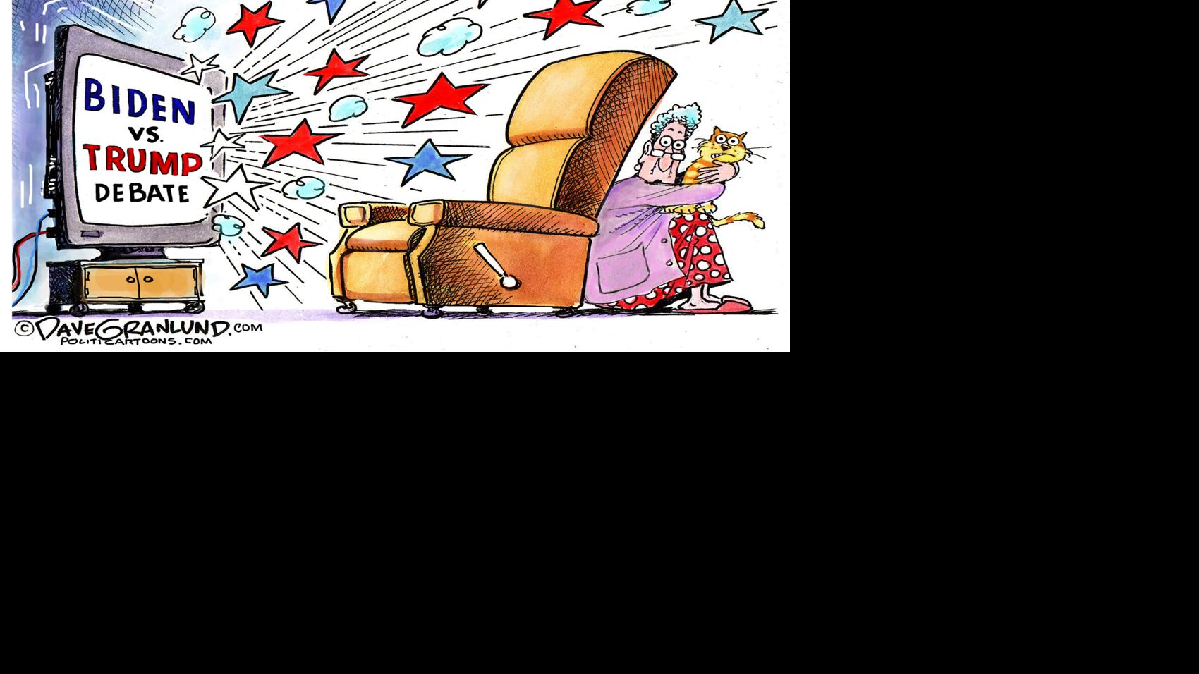 Syndicated Cartoon Biden Vs Trump Debate Columnists Tulsaworld Com