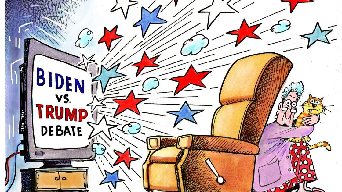 Syndicated Cartoon Biden Vs Trump Debate Columnists Tulsaworld Com