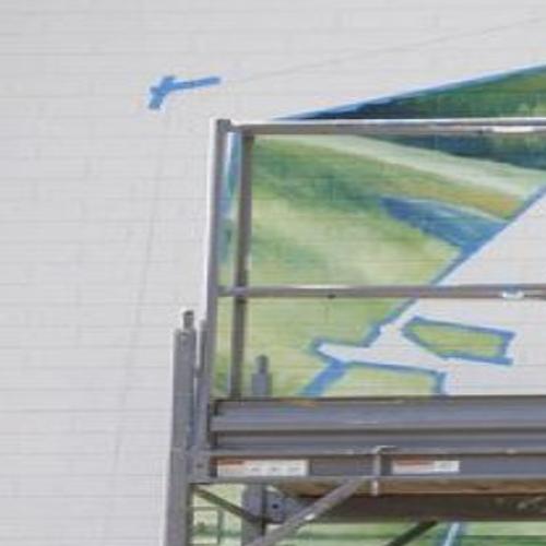Tulsa Mayfest Kite Mural Uses Poster Images On Hotel S Exterior