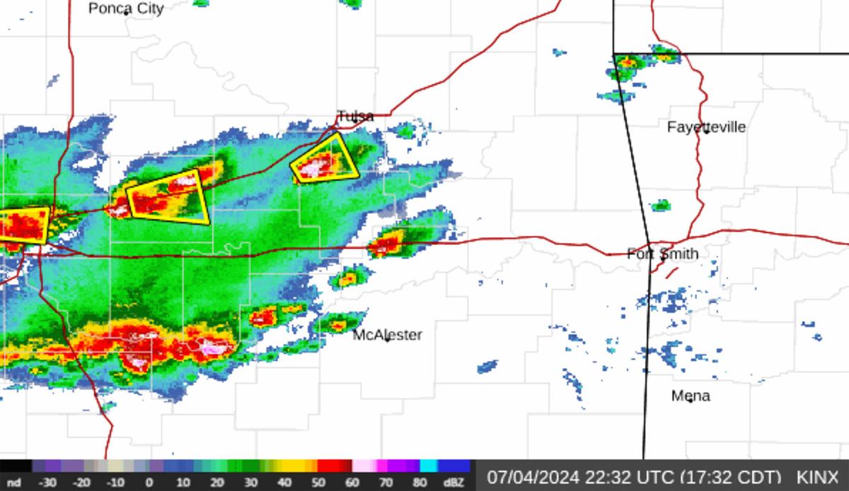Tulsa forecast July 4 Gusts up to 80 mph, threat of storms