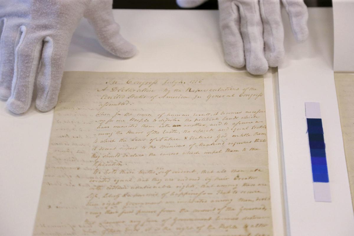 A Rare Copy Of The Declaration Of Independence Goes On Display At Gilcrease Museum For First