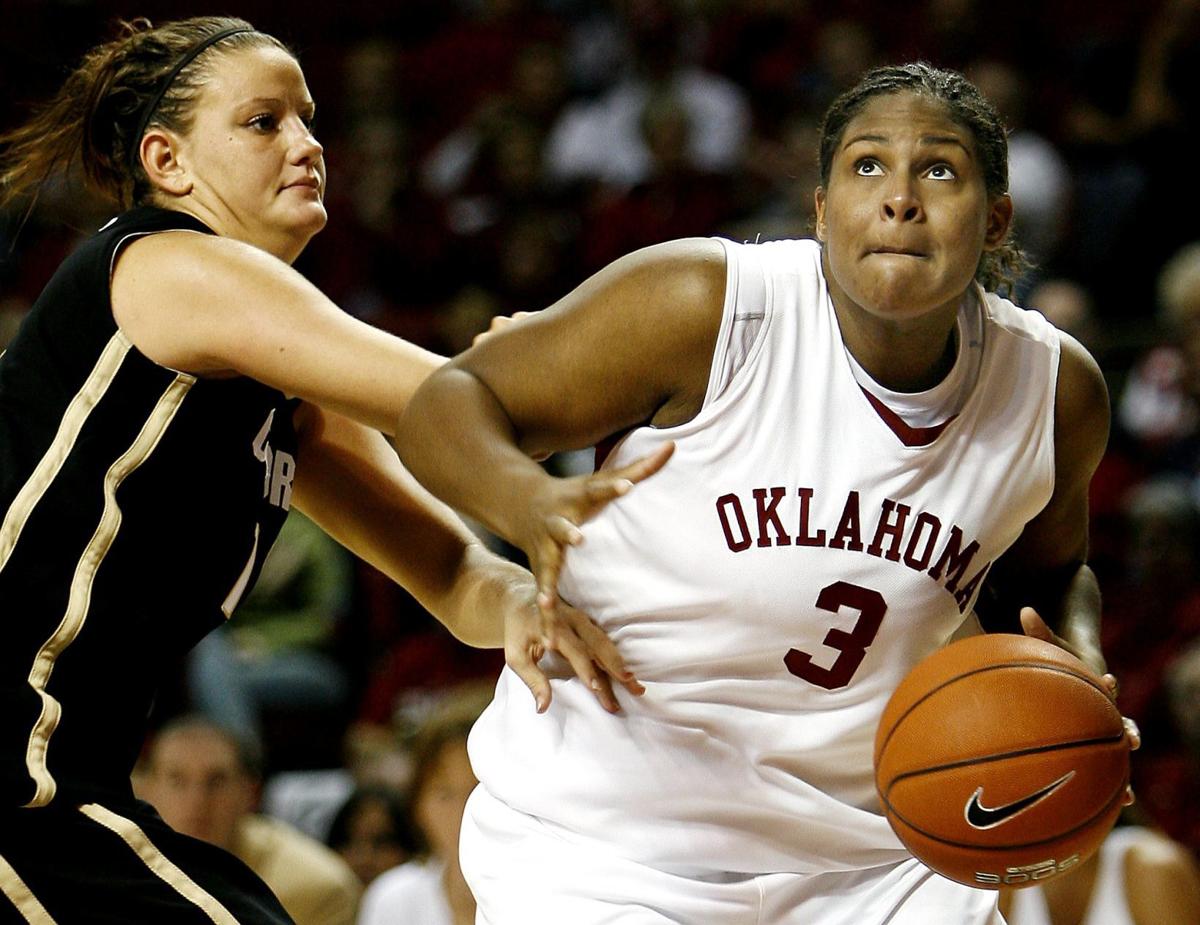 Courtney Paris, joueuse de l'année 2007 en NCAA, sous le maillot de Oklahoma