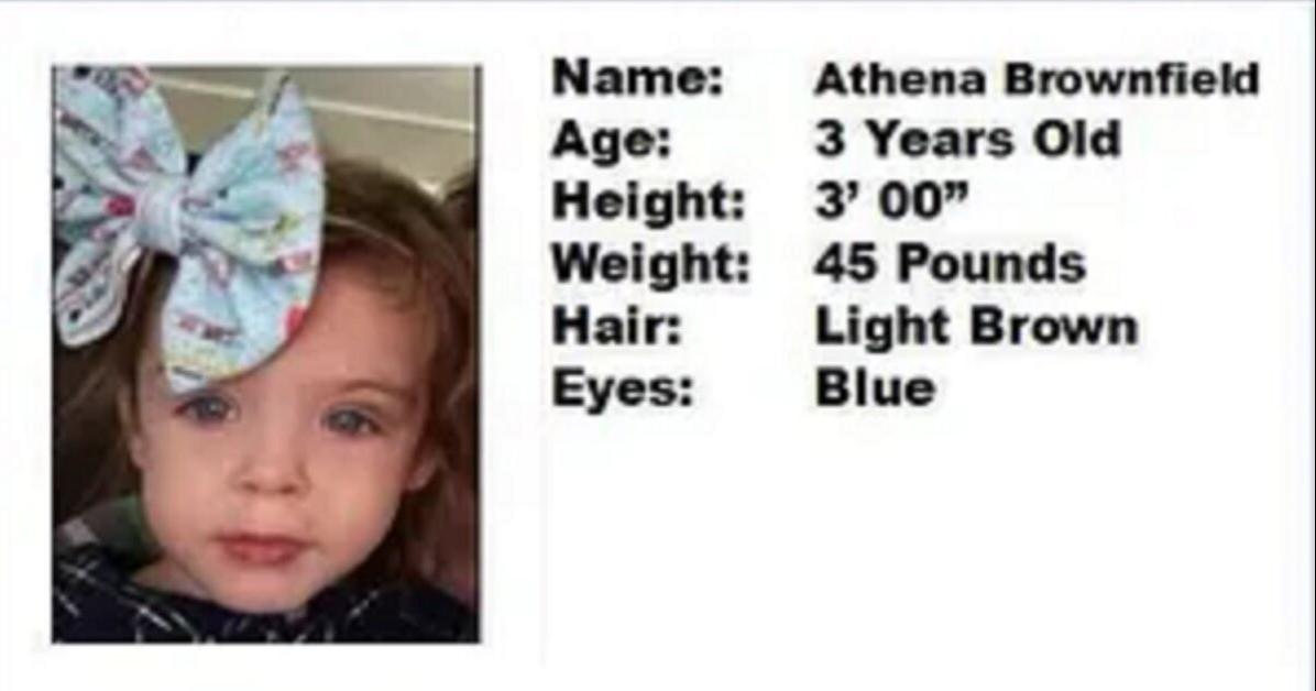 4yearold Athena Brownfield was murdered in Cyril on Christmas Day