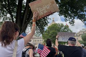 Anti-Trump demonstrators crowded streets, parks and plazas across the US. Organizers say millions came