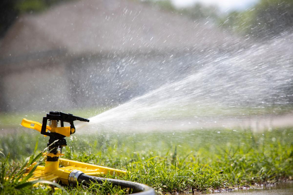 Watering the lawn may waste water if not positioned carefully.