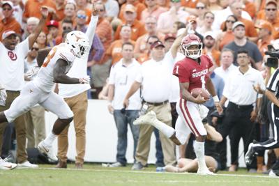 Texas Ou Notebook Marquise Brown Sets Record For Longest Td Pass