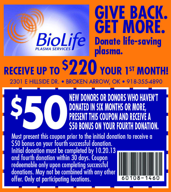 requirements to donate plasma at biolife