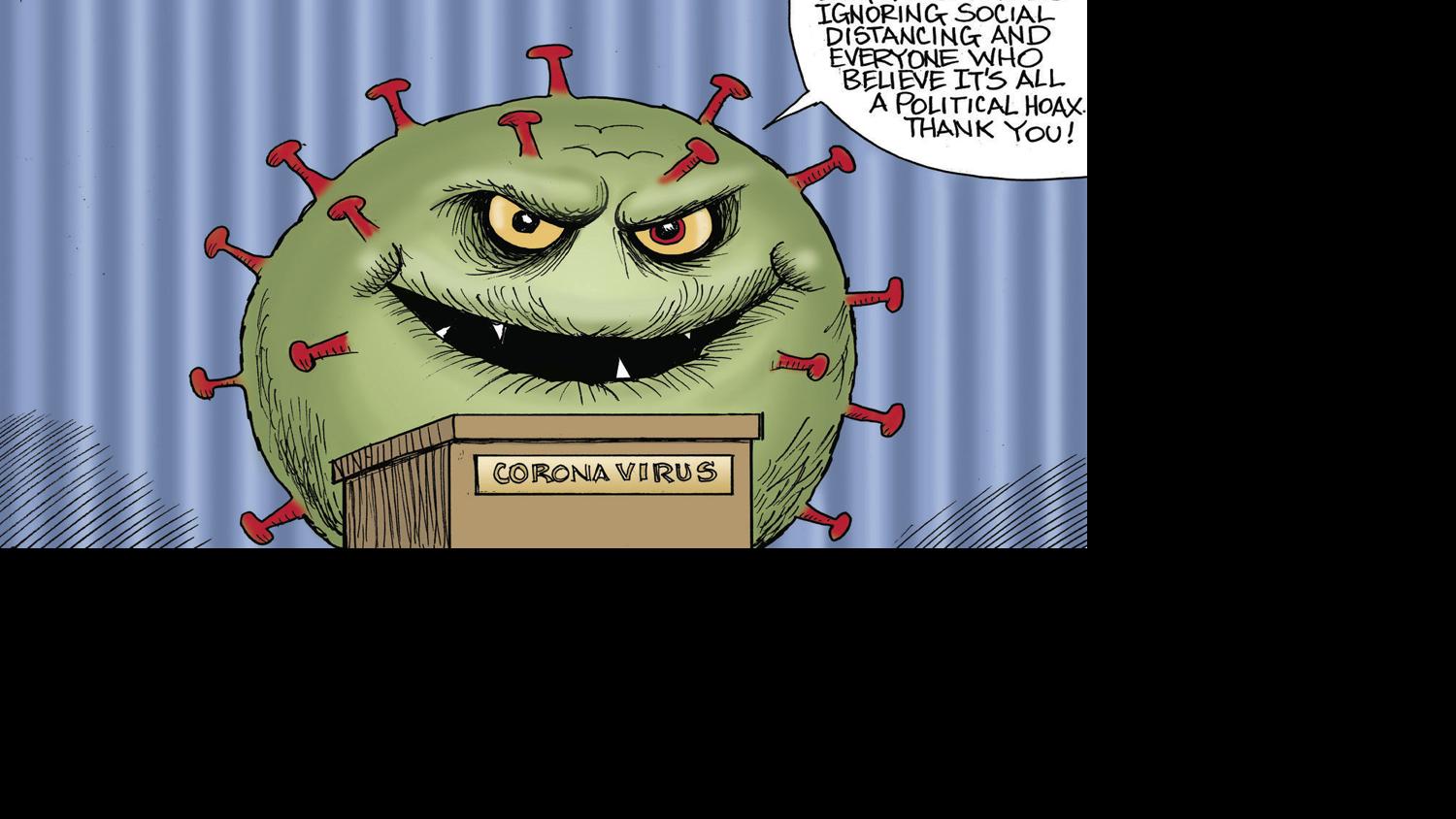 Bruce Plante Cartoon Thanks From The Coronavirus Columnists