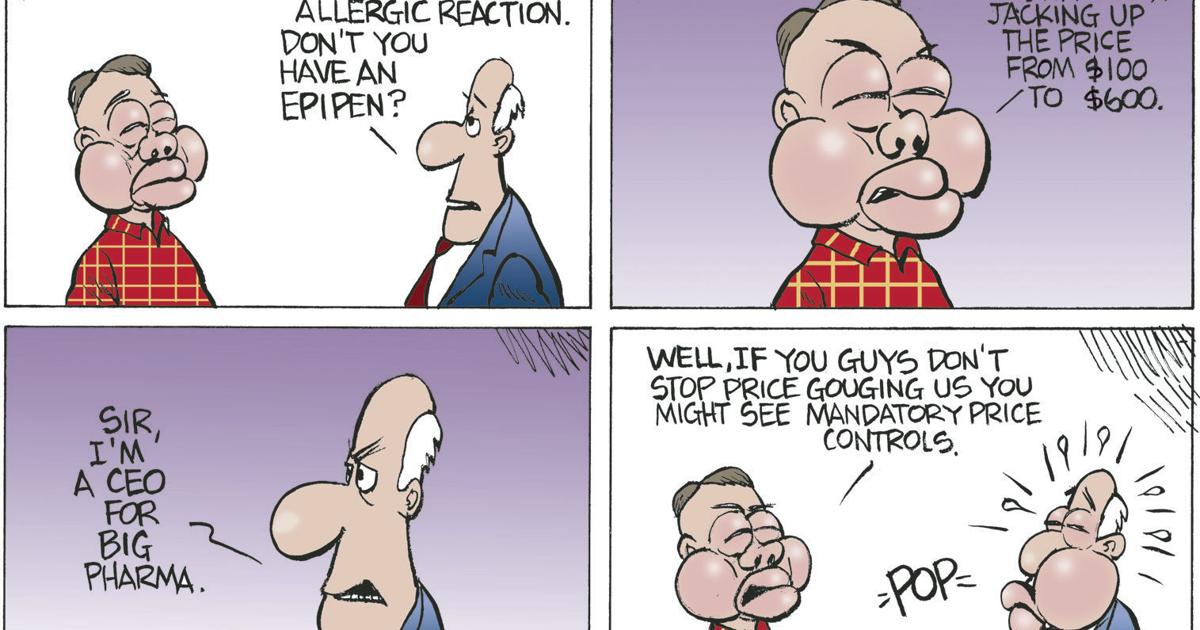 Bruce Plante Cartoon: EpiPen