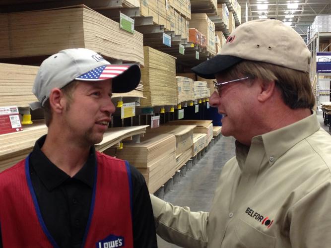 Undercover alum pays surprise visit to Lowe's employee in