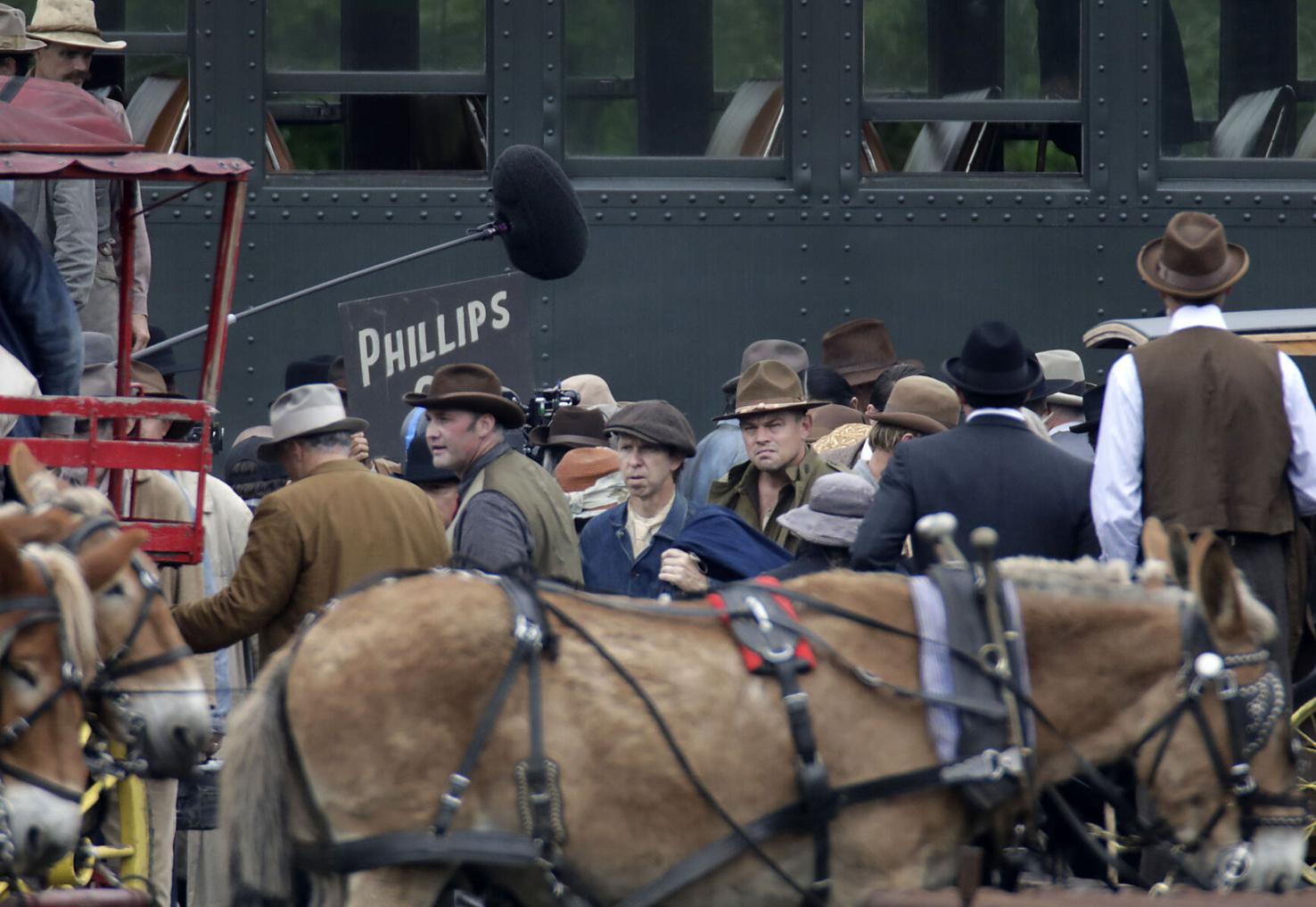 Throwback Tulsa Leonardo DiCaprio appears on set in Pawhuska as