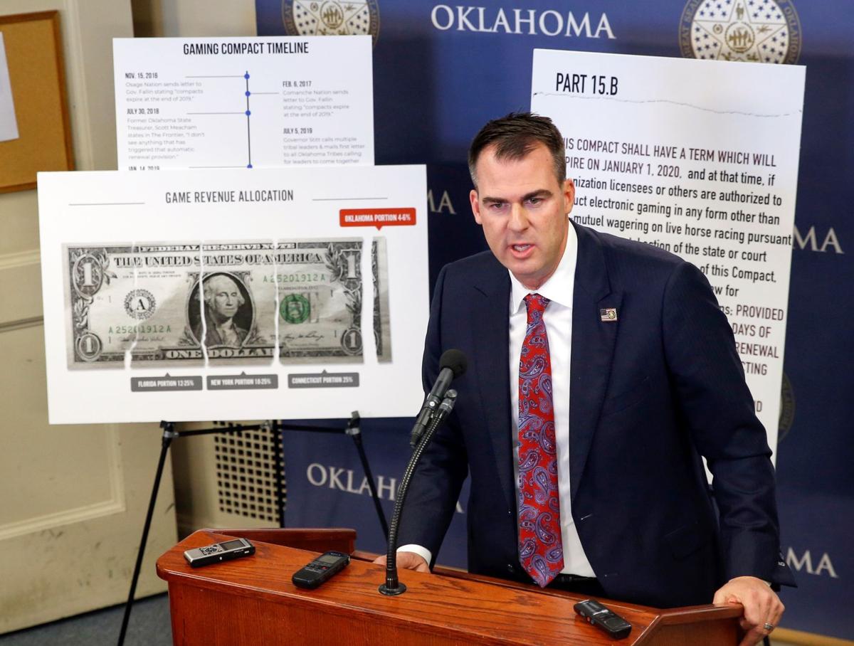 Gov. Stitt talks gaming compact (copy)