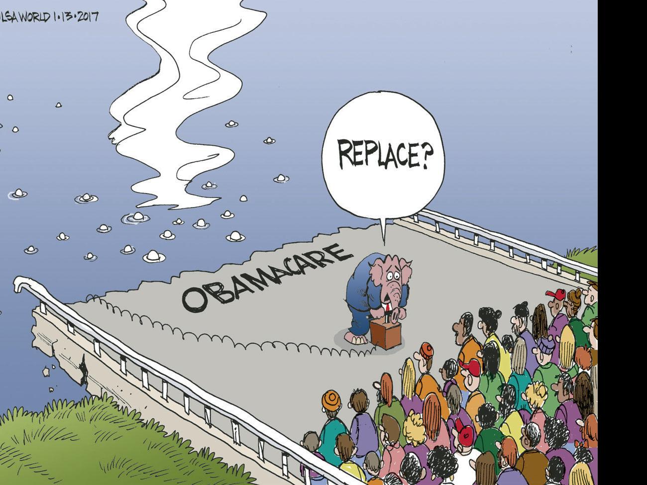 Bruce Plante Cartoon Obamacare Demolition Columnists Tulsaworld Com