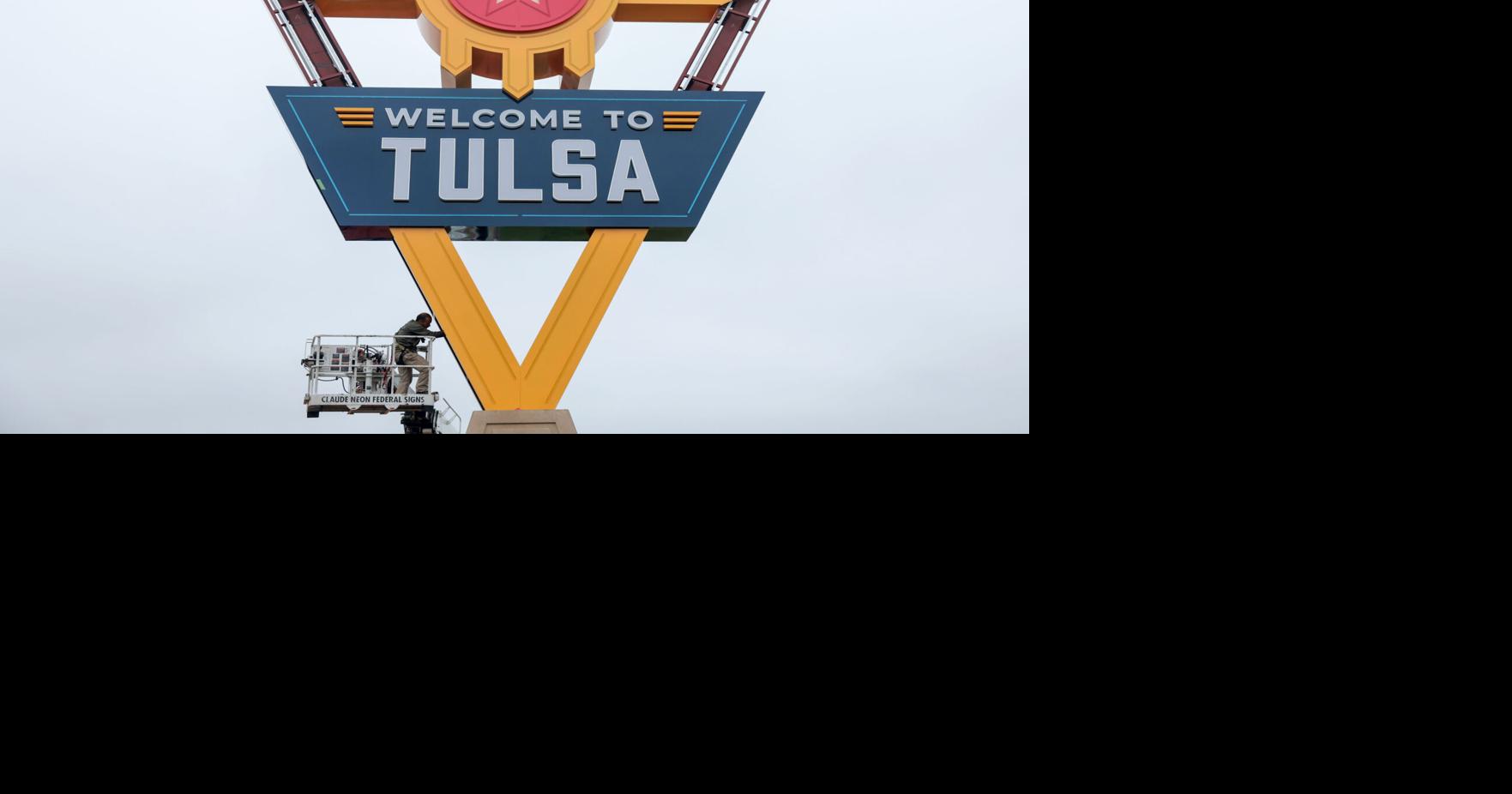 'Welcome to Tulsa' signs are popping up on I-44 with Route 66 celebration in full swing
