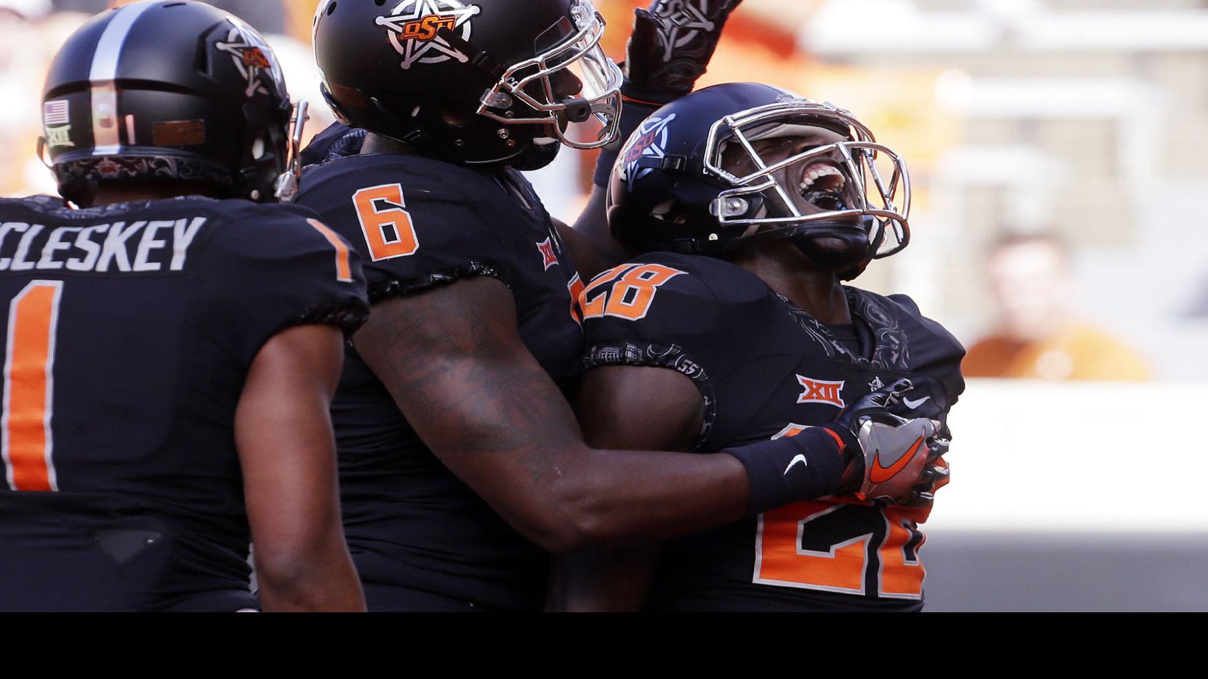 Osu Football Oklahoma State Breaks Out Marshal Badge Helmet For