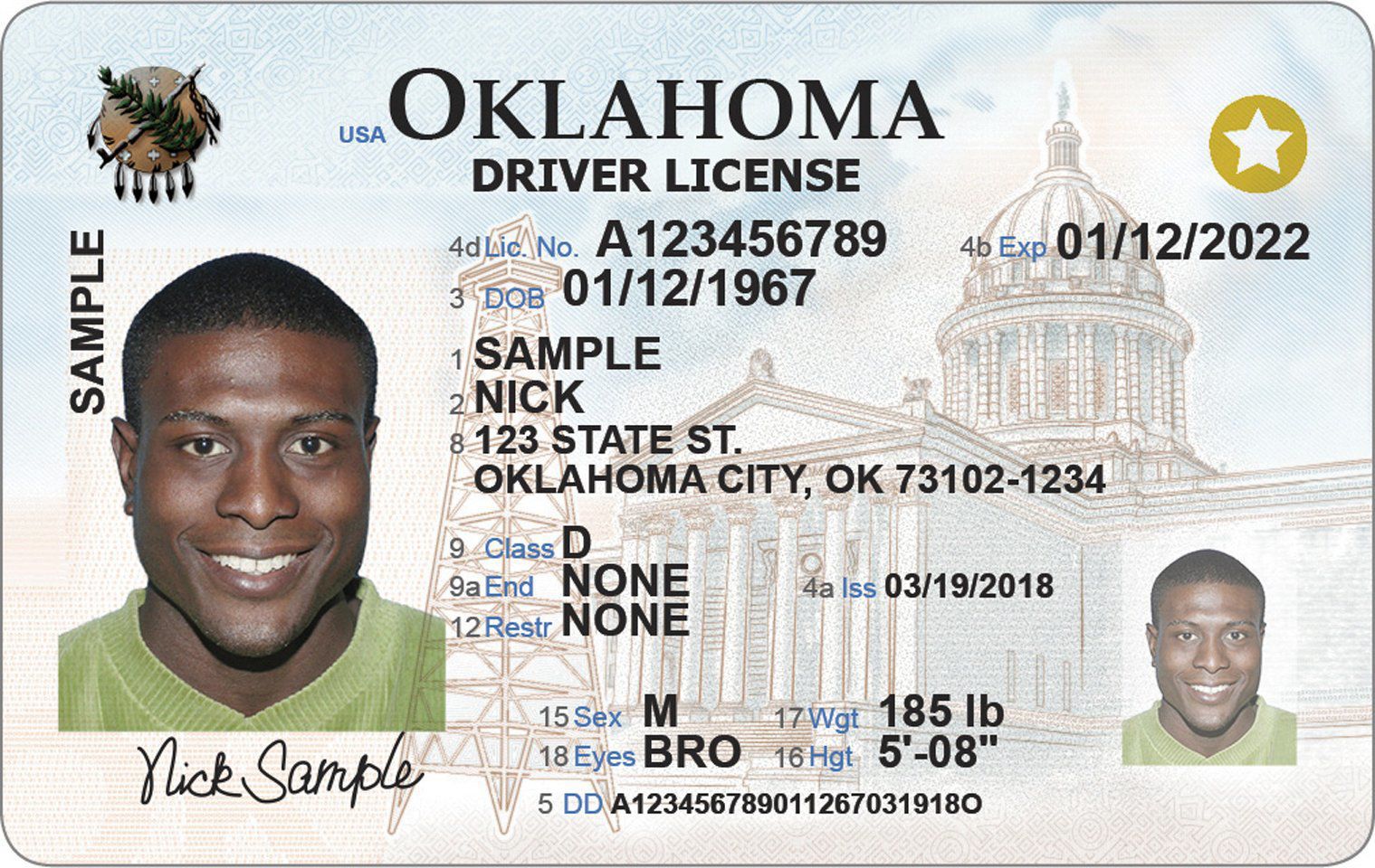 See The Real ID Compliant License Oklahomans Will Need To Board Planes   5db99ccd01540.image 