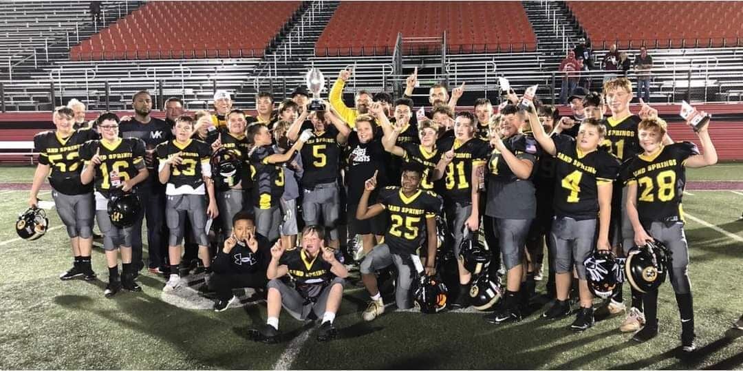Sand Springs 7th grade football avenges Union loss to claim INYFC title