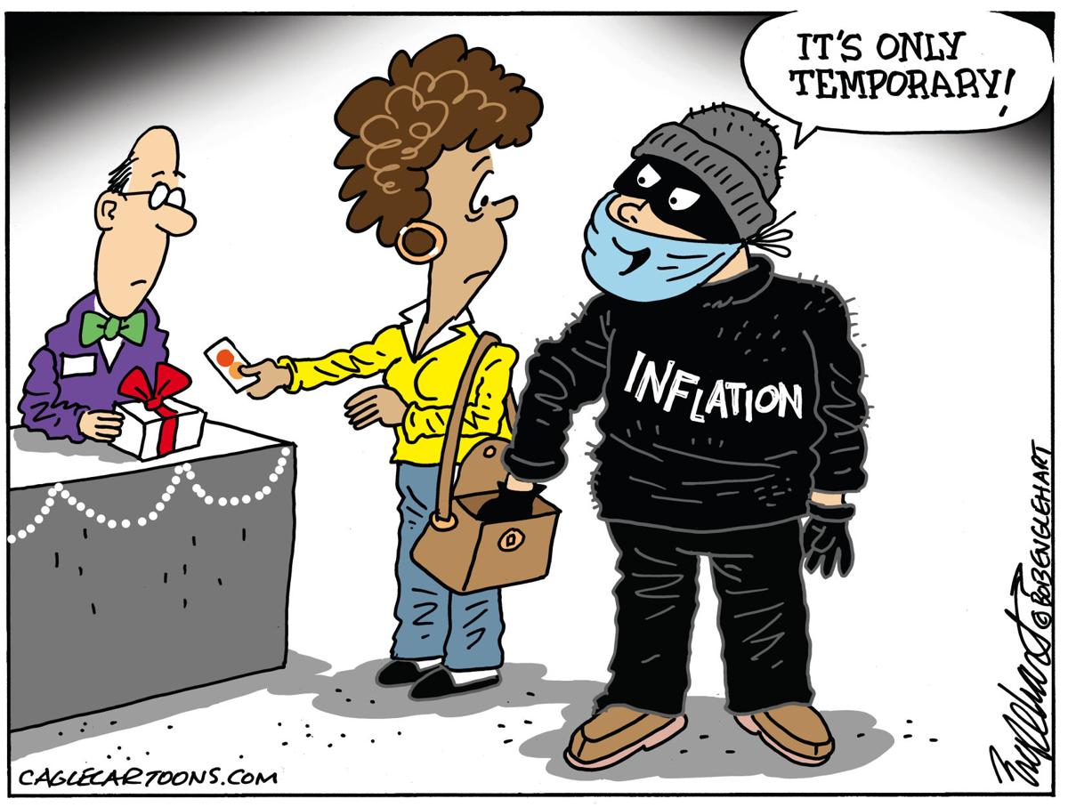 Cartoon: Inflation Goes Shopping Cartoon: Inflation Goes Shopping