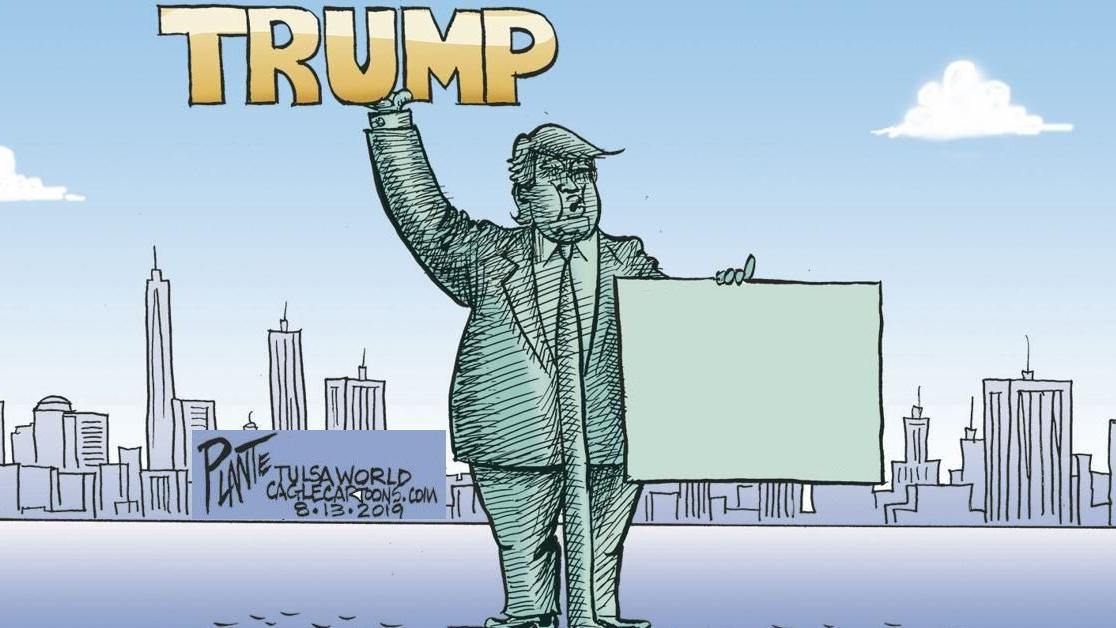 Bruce Plante Cartoon President Trump And The Statue Of Liberty Columnists Tulsaworld Com