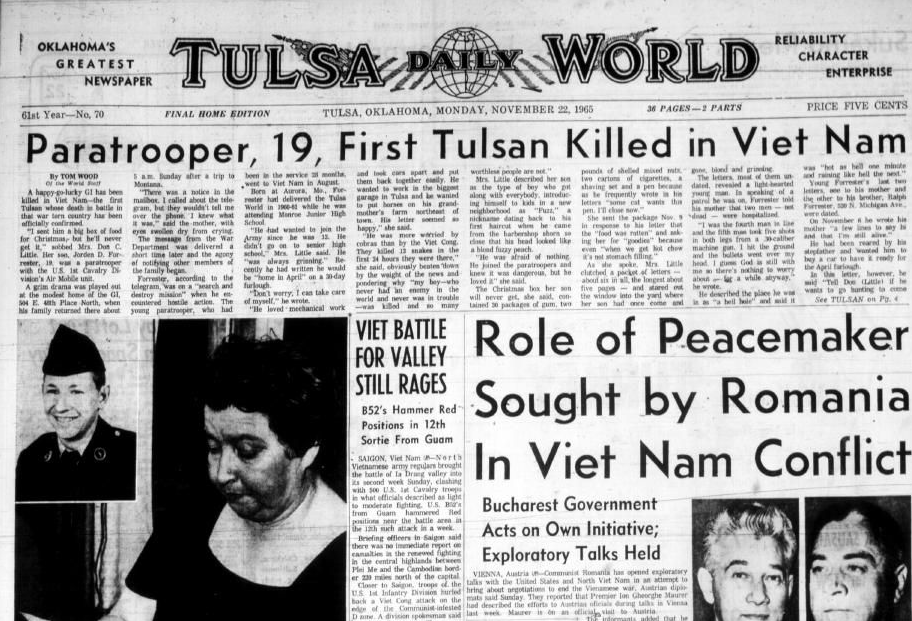 Throwback Tulsa gallery First Tulsan killed in Vietnam War 50 years