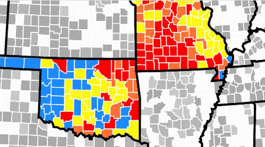 Missouri-to-Oklahoma infections