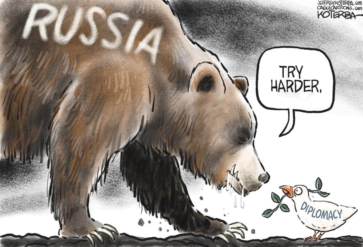 Cartoon: Russian Bear and Diplomacy