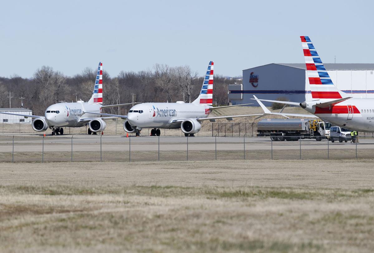 Nine 737 Max 8 planes stowed at American Airlines' Tulsa maintenance