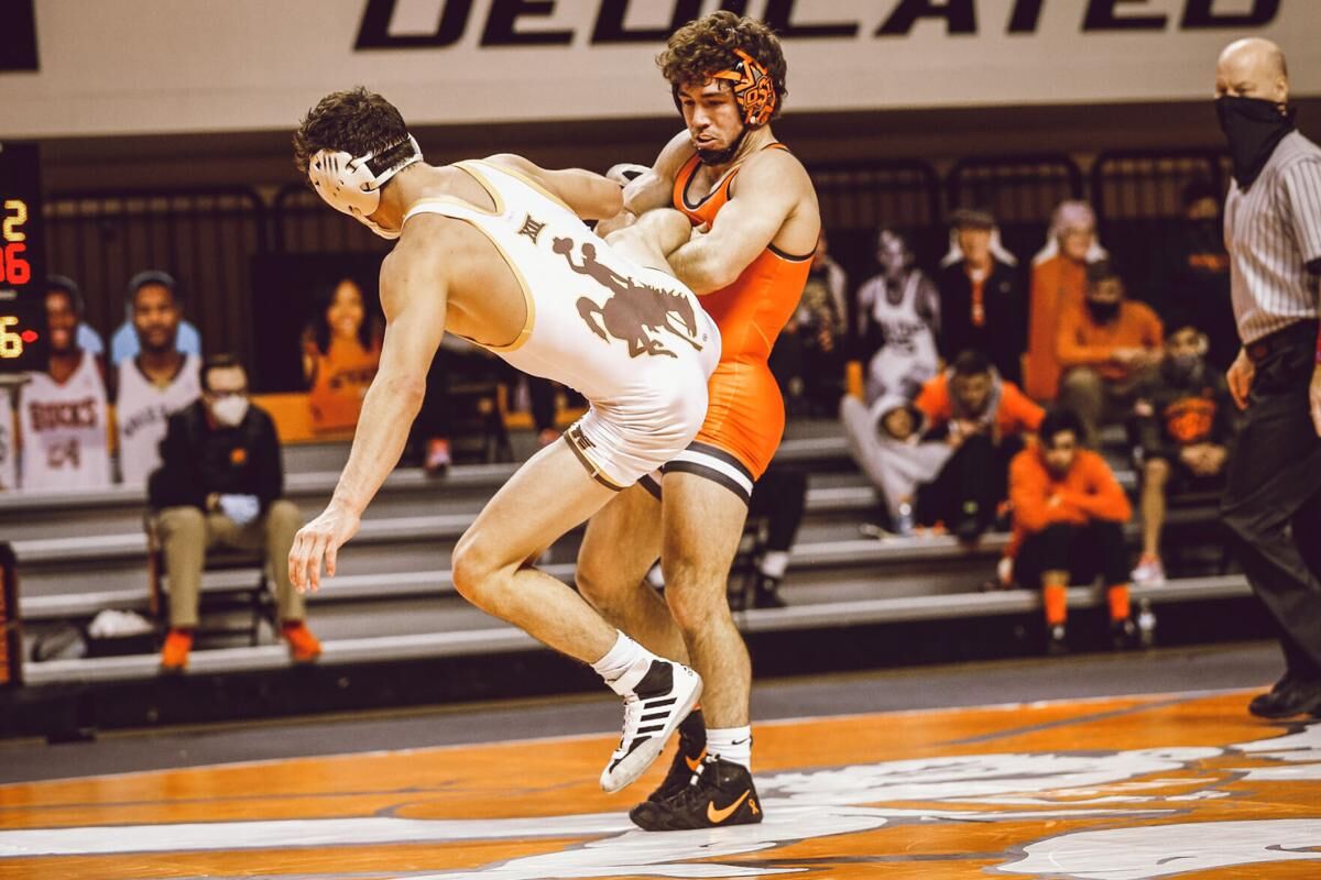 Oklahoma state deals wrestling headgear