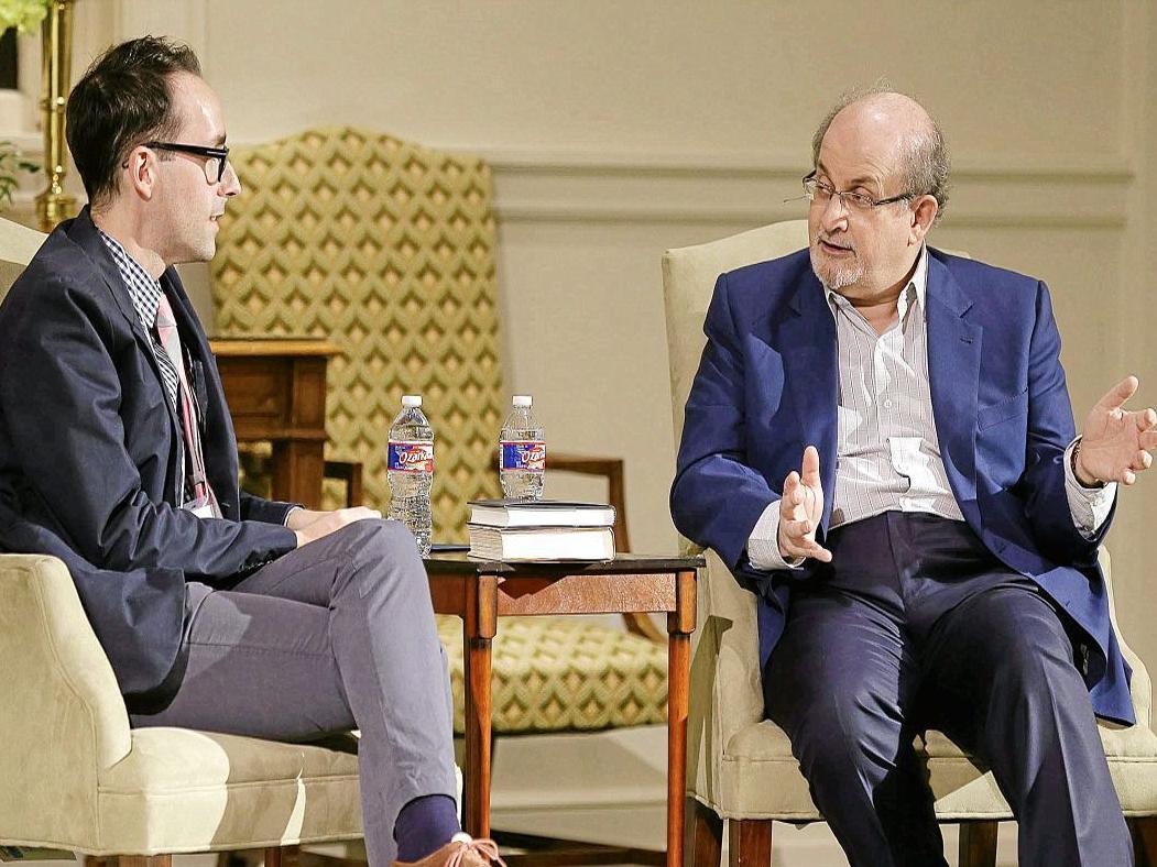 Author Salman Rushdie Speaks In Tulsa During Banned Books Week