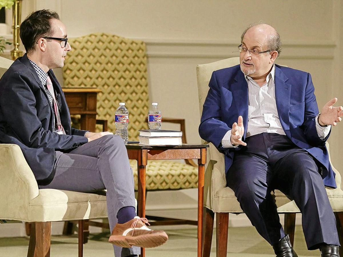 Author Salman Rushdie Speaks In Tulsa During Banned Books Week
