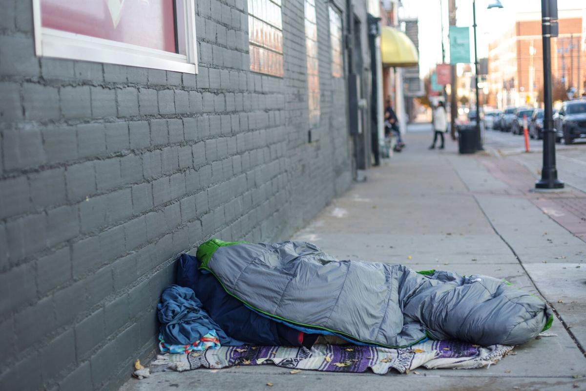Sidewalk sleeping bag