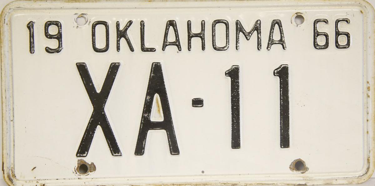 See Oklahoma's license plates from early 1900s through today