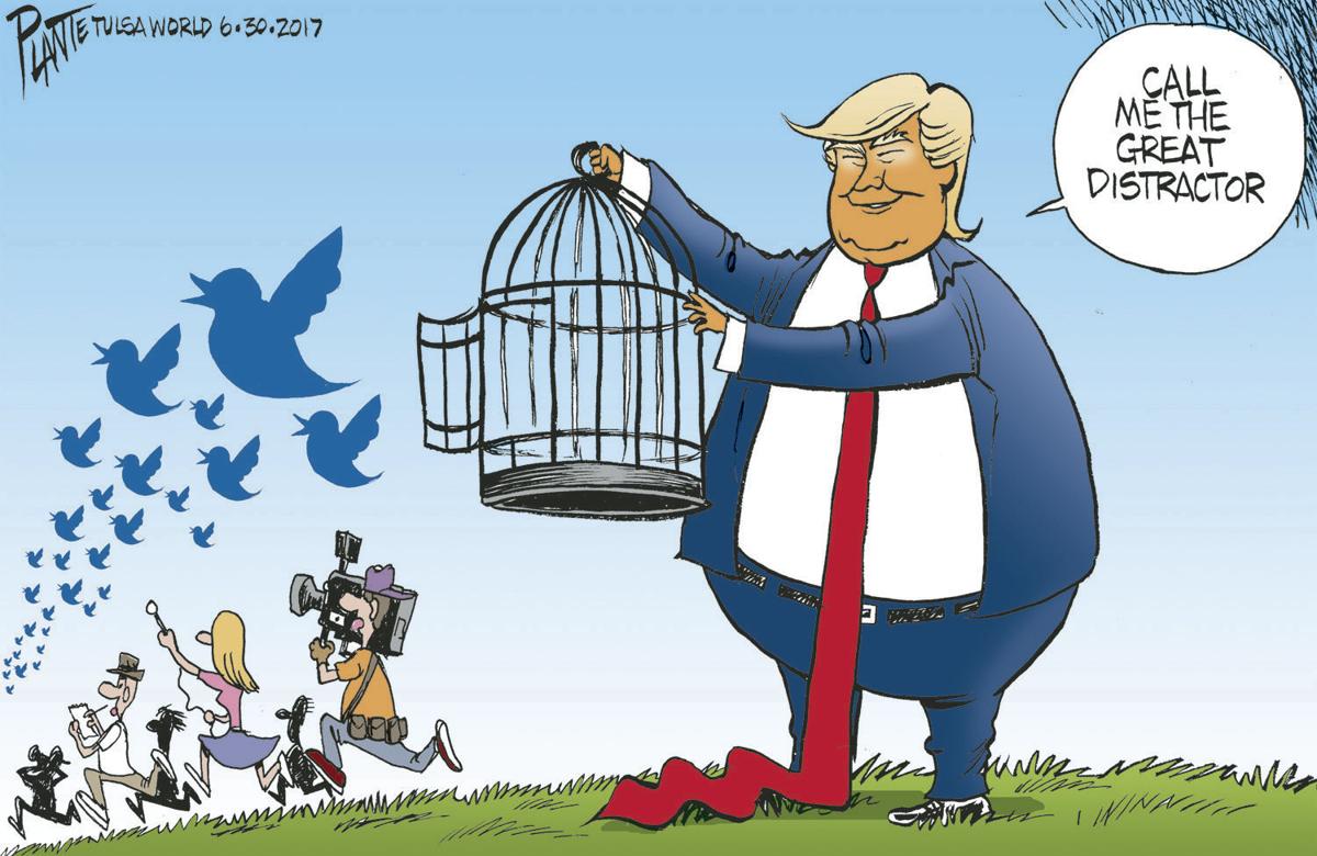 Bruce Plante Cartoon: Trump the Great Distractor