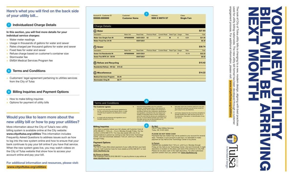 New Tulsa utility bill explainer
