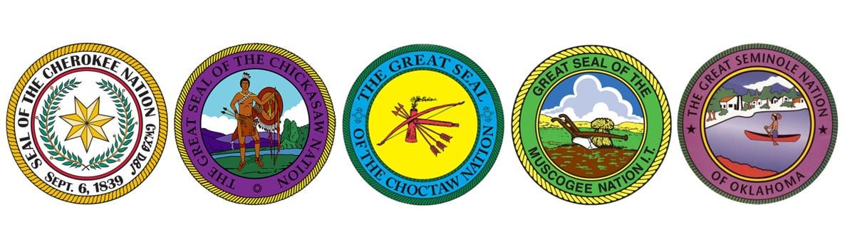 five civilized tribes seals