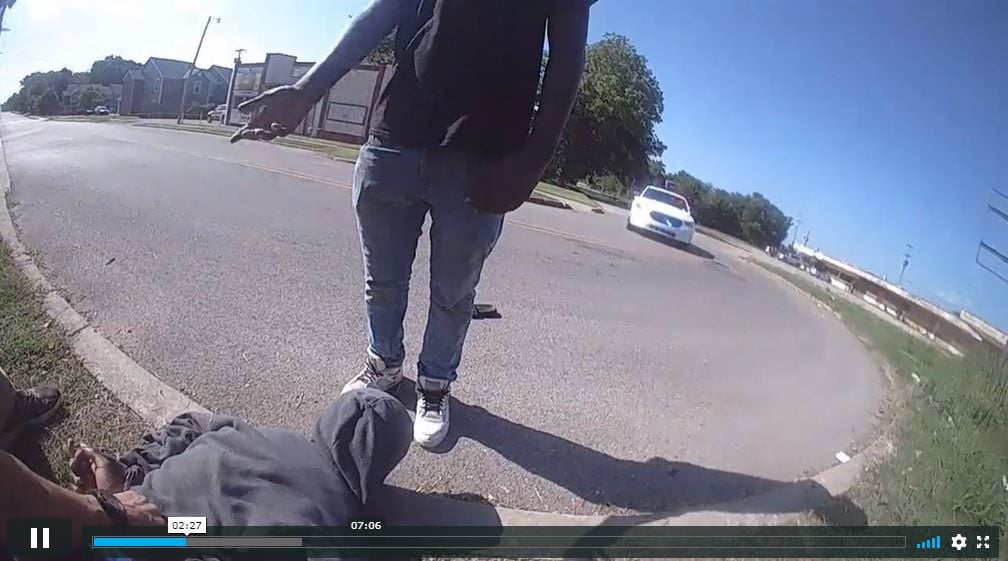 TPD teen jaywalking screengrab