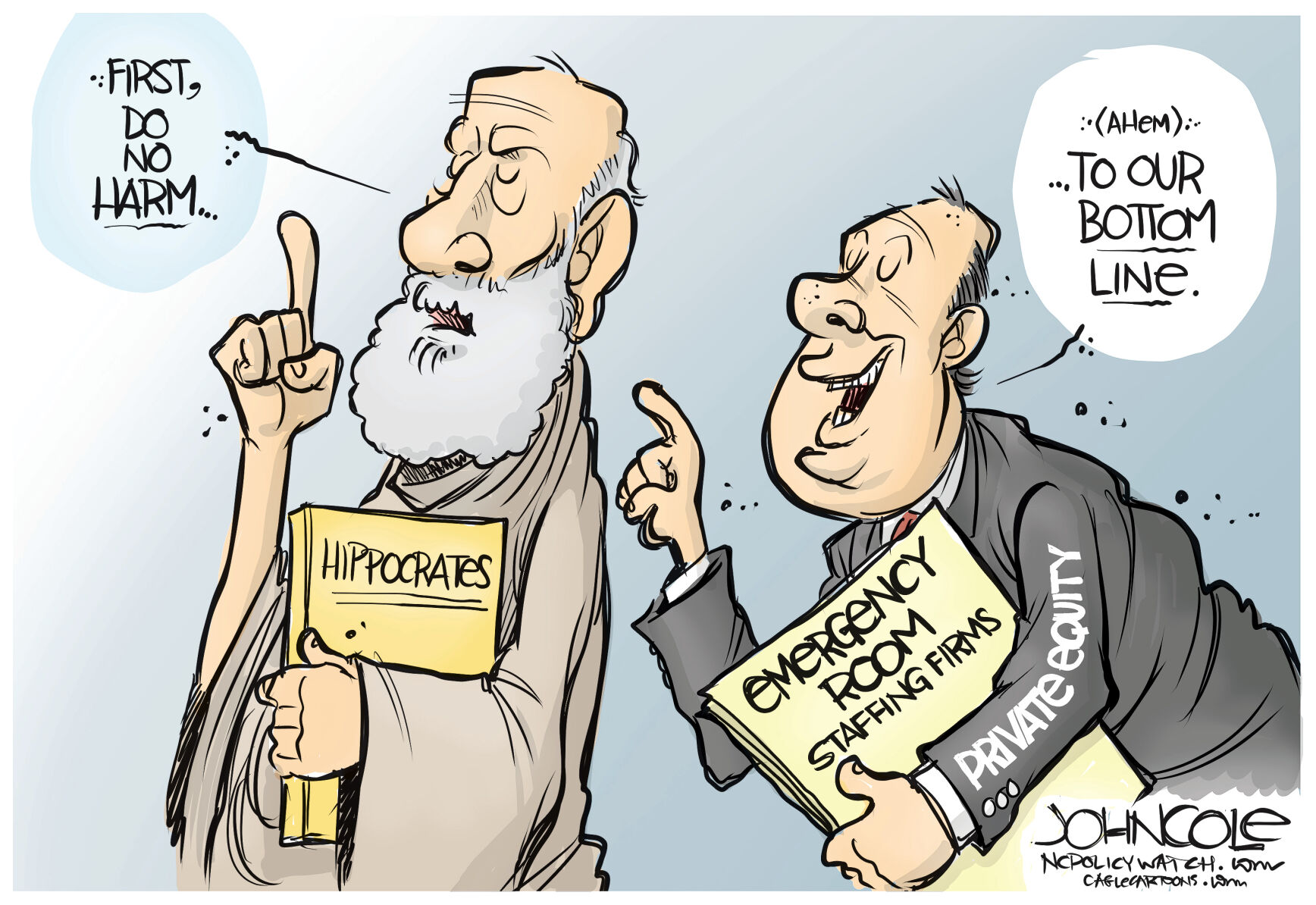 Cartoon: Profit And The Hippocratic Oath