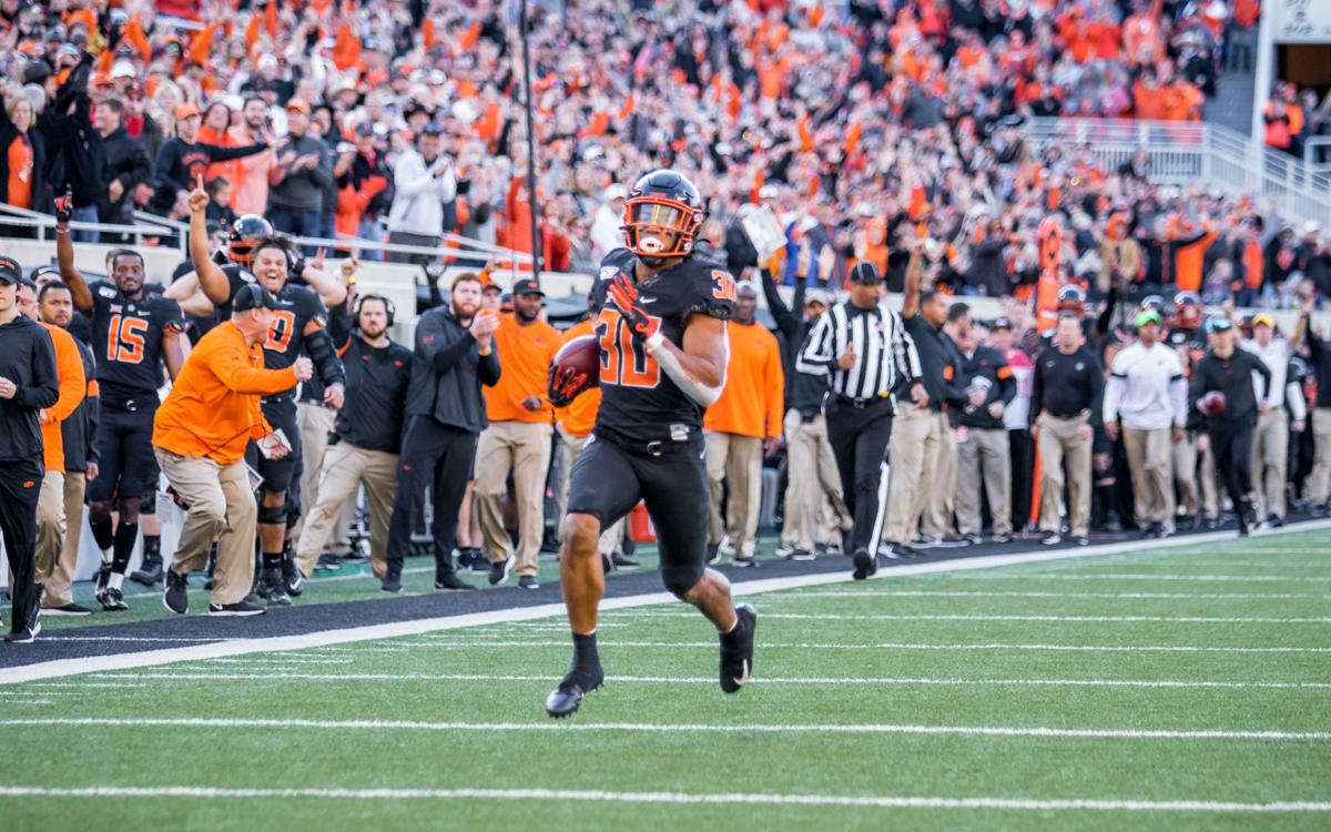 Osu 34 Tcu 27 Hubbard Gets His Fourth 200 Yard Rushing Game Of