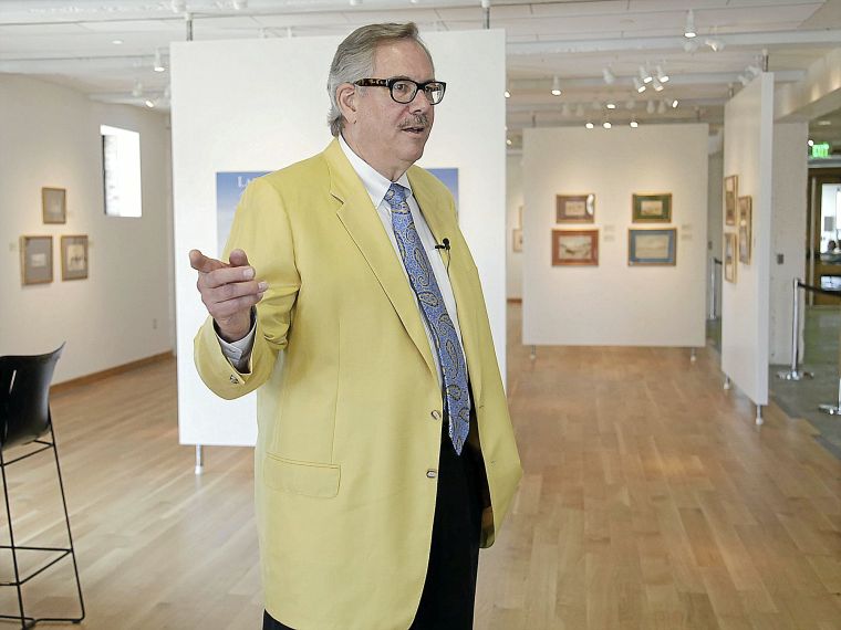 Painting gives Tulsa president Steadman Upham some relief