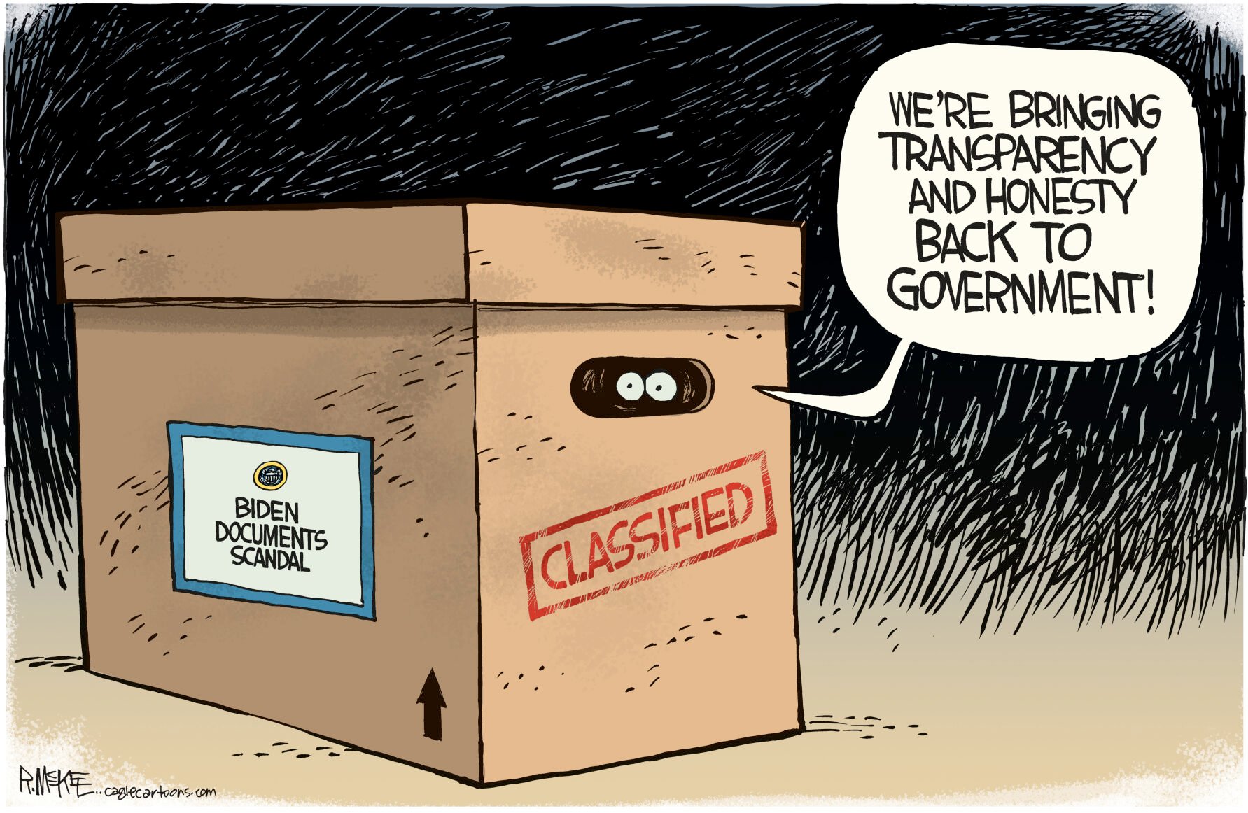 Cartoon: Biden Documents Transparency